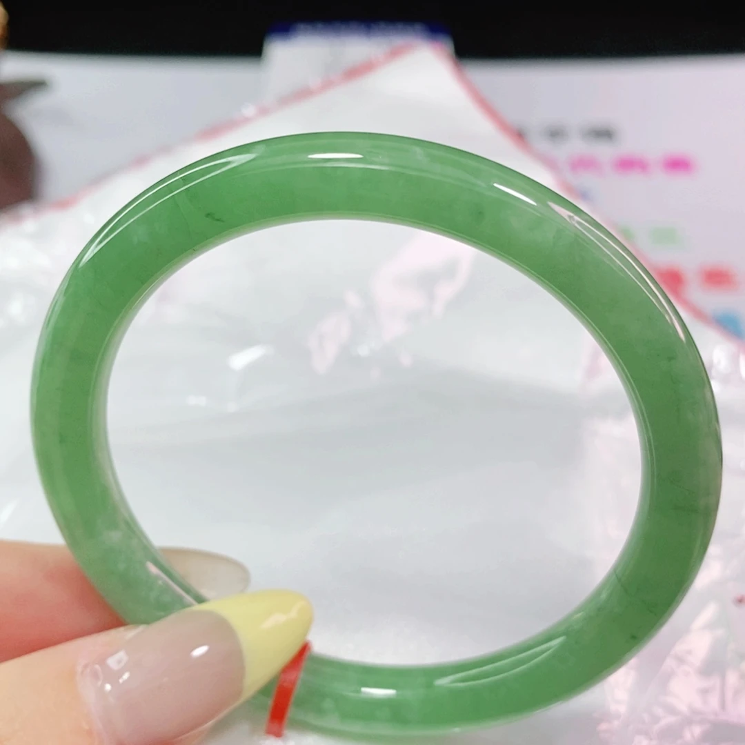 翡翠手镯未镶嵌蛋***铺52.8 圆条