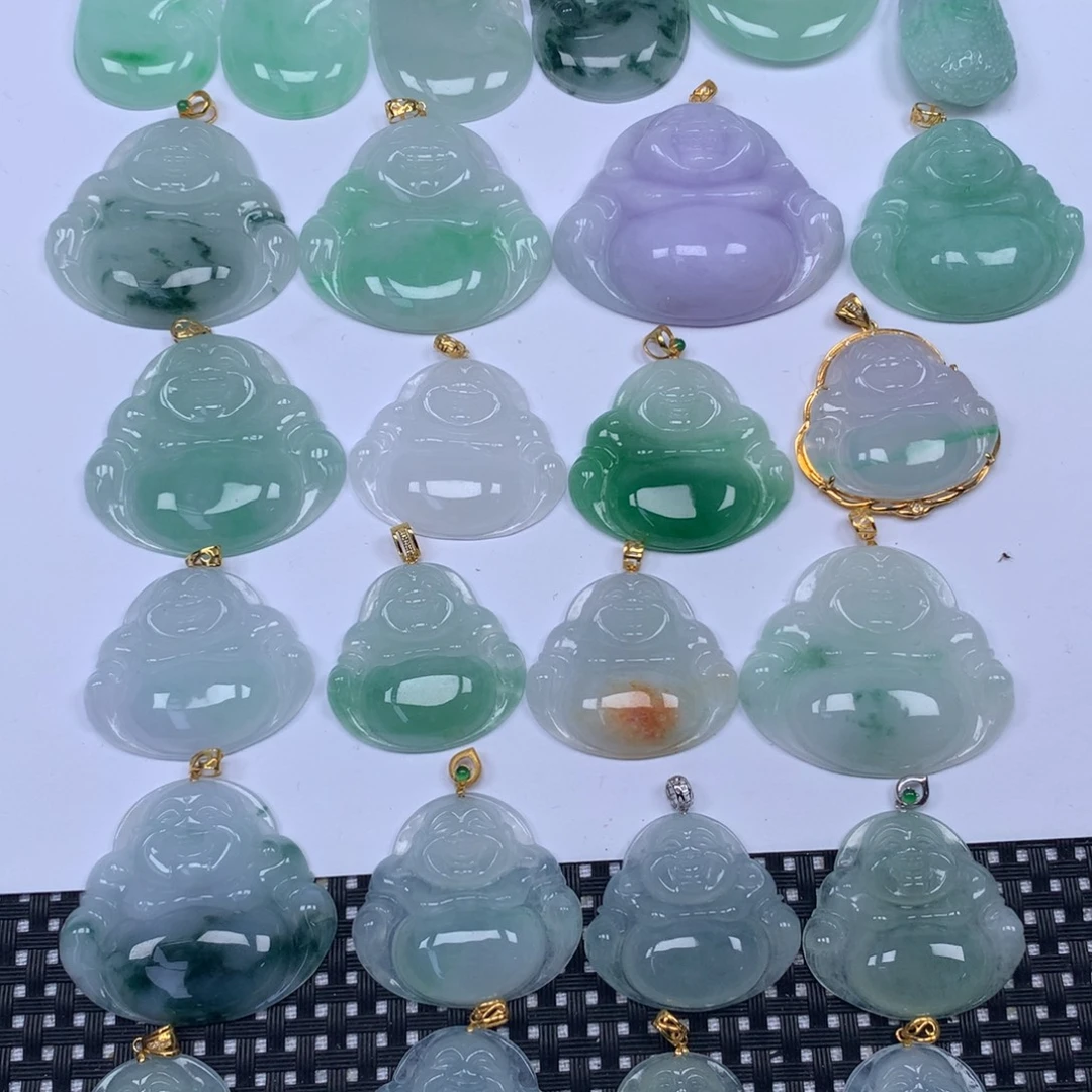 翡翠未镶嵌颈饰天然