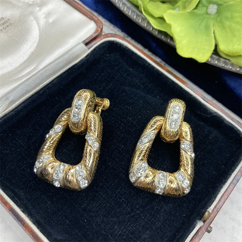 合金耳饰 方形环扣耳环2-19【2071031-022】