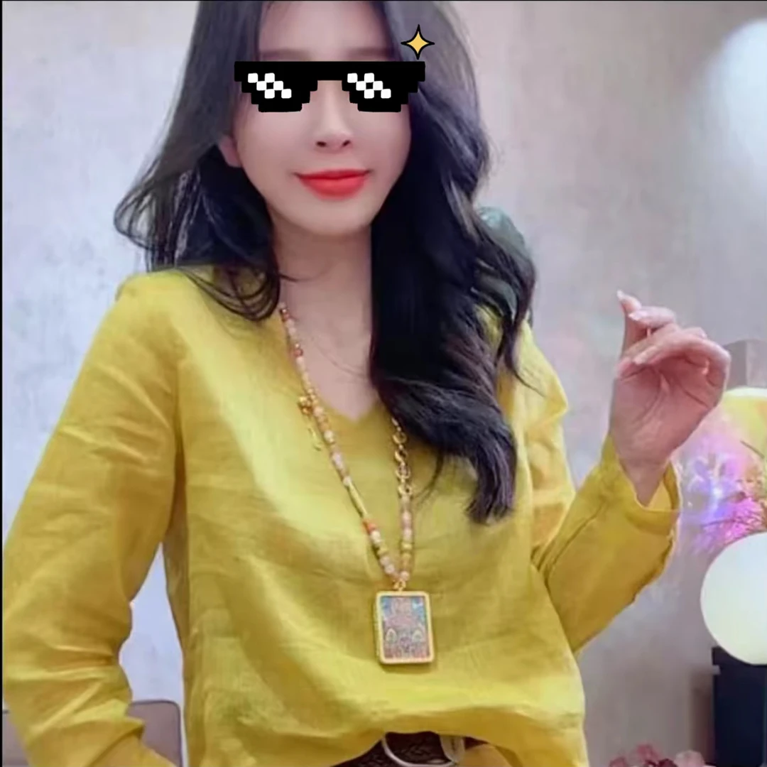 2025夏季新款显瘦大码休闲精选V领衬衫