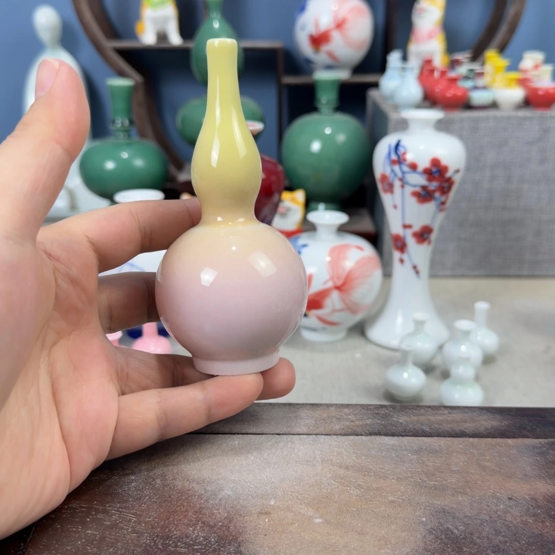 陶瓷手工小花器摆件