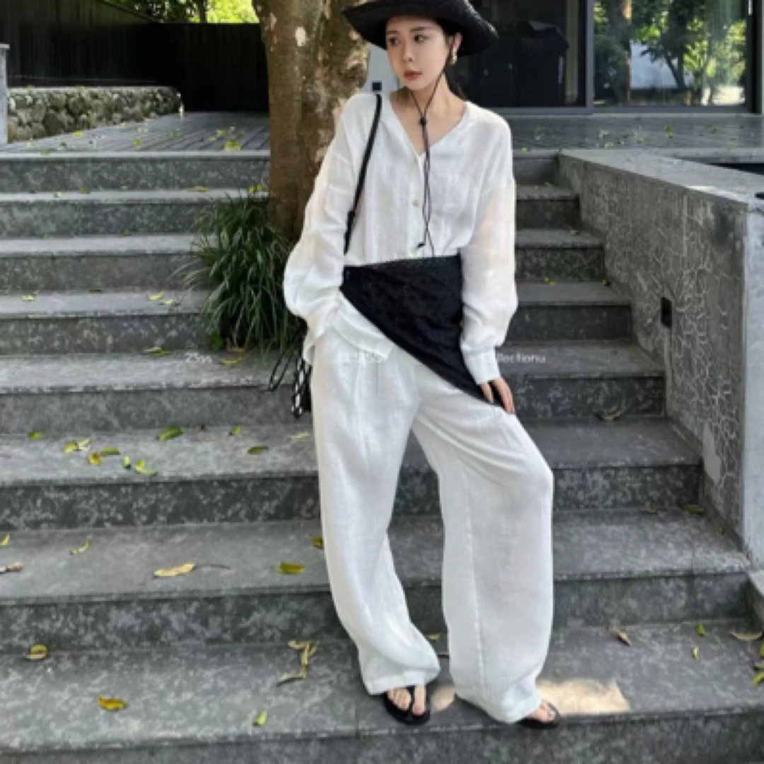 【YOUTH SELECT 新品】夏季亚麻面料休闲裤