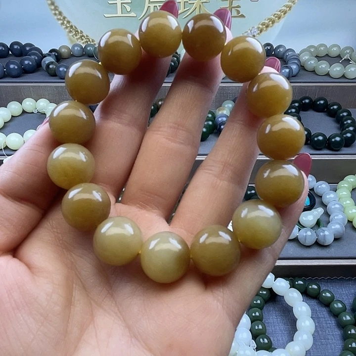 和田玉未镶嵌手链