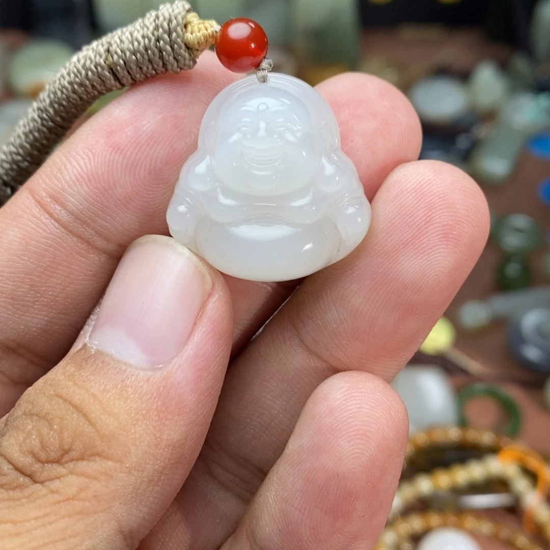 和田玉未镶嵌吊坠(不含链)