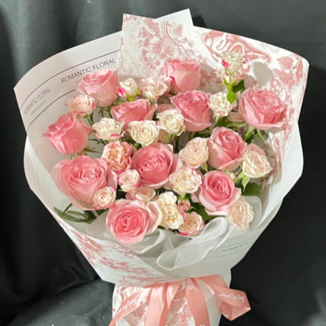 午后红茶的玫瑰花礼❤【午后红茶玫瑰花束】节日生日仪式感送女朋友闺蜜老婆花束鲜花同城鲜花配送
