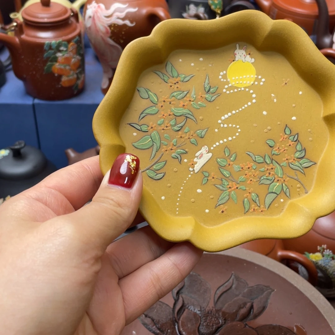 茶杯红泥紫砂主人杯13cm