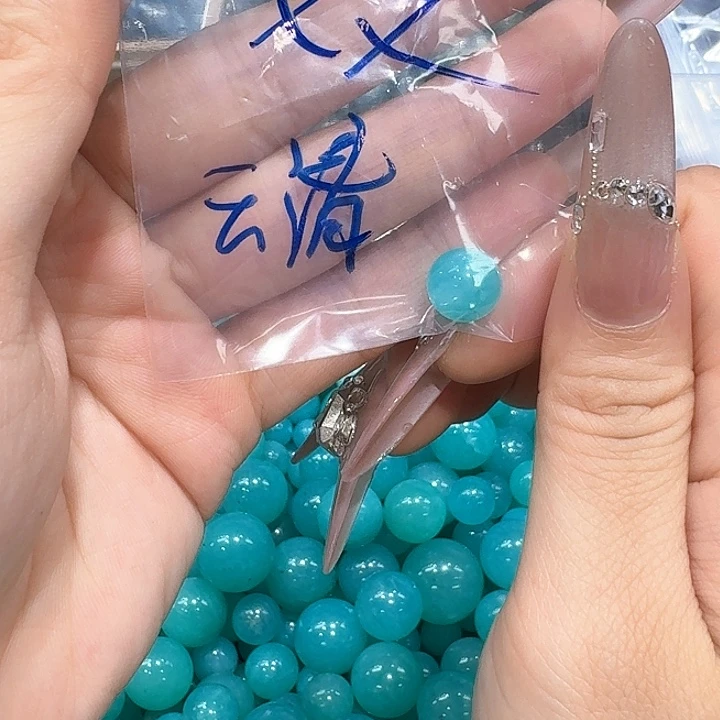 水晶单珠未镶嵌确认打孔不退不换