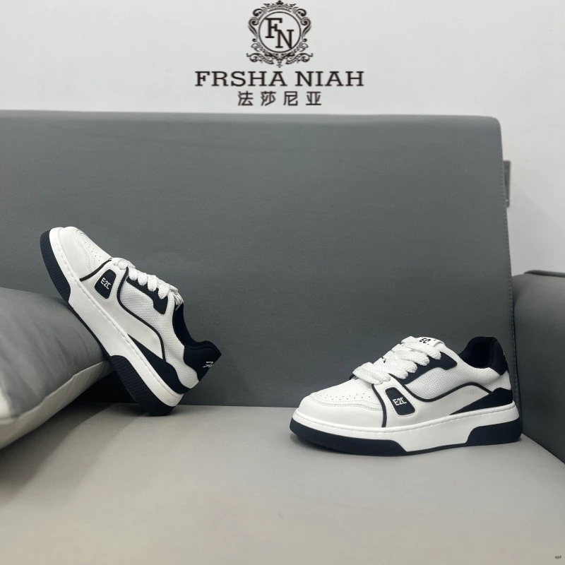 法莎尼亚男鞋厚底增高小白鞋拼色潮流运动休闲板鞋百搭时尚潮板鞋