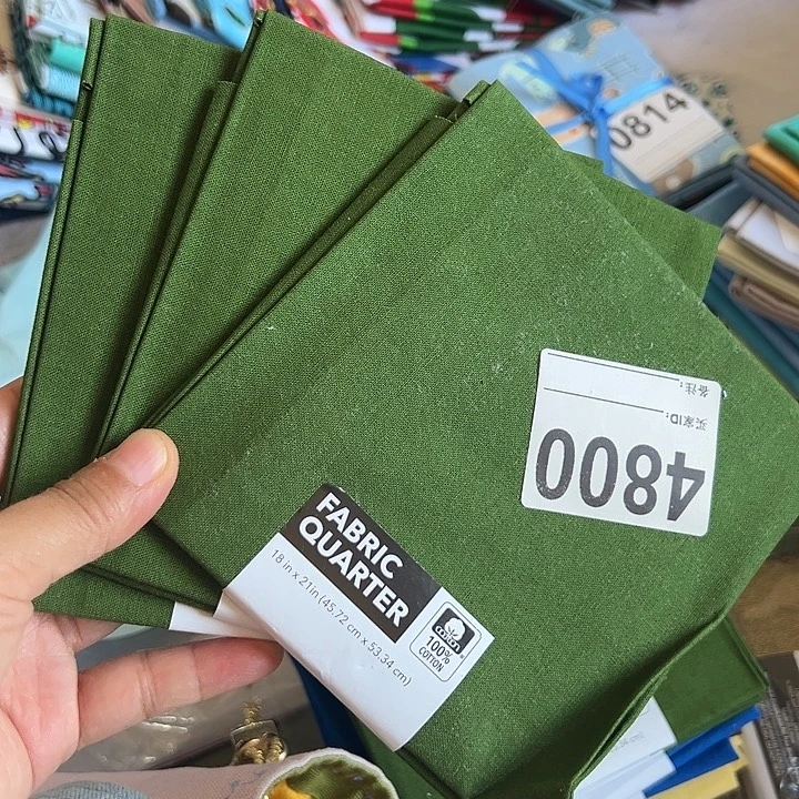 棉3片品牌原单小布块45.50厘米一片牛油果绿
