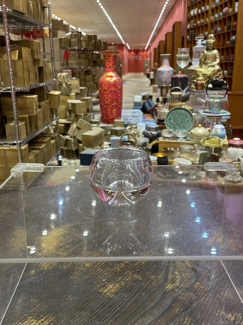 加厚中号透明玻璃杯一个