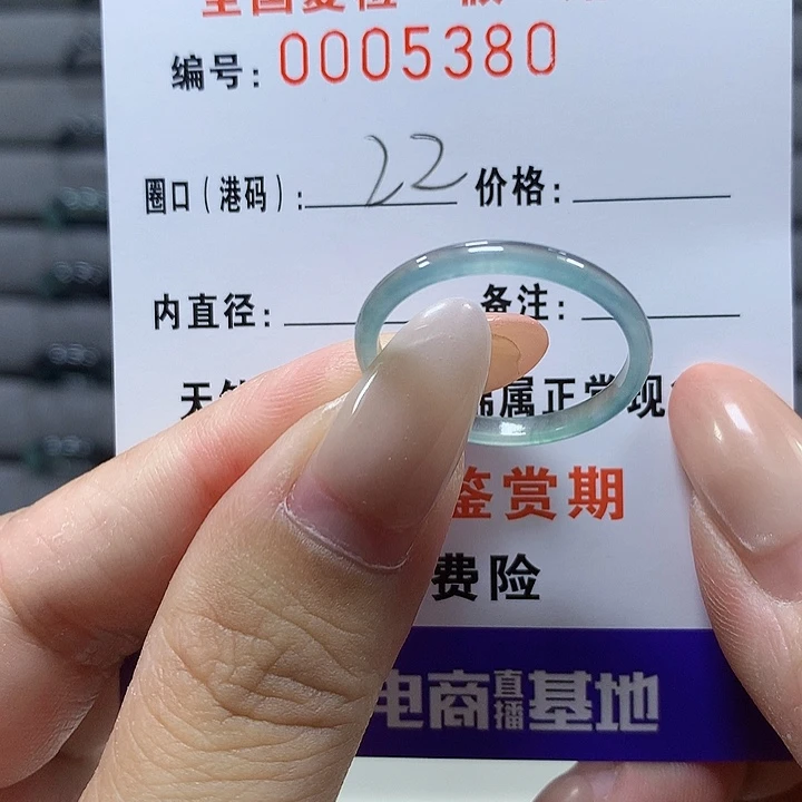 未镶嵌戒圈翡翠5380