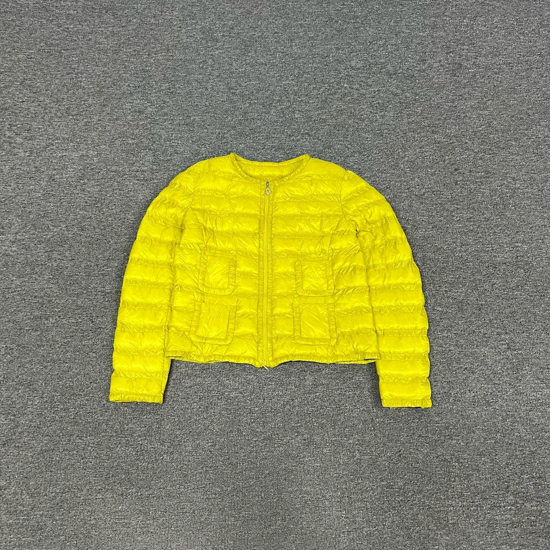 99新 AMIPARIS 蒙口 黄色 轻羽绒 羽绒服 外套 2码