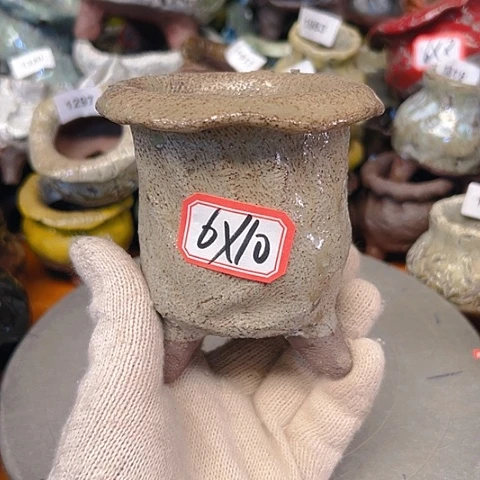 粗陶花盆手工花盆制作