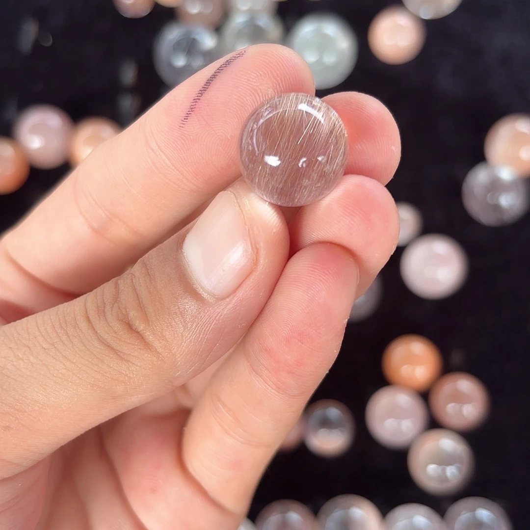 水晶珠宝半成品未镶嵌小*袄定制通孔不退不换带微瑕