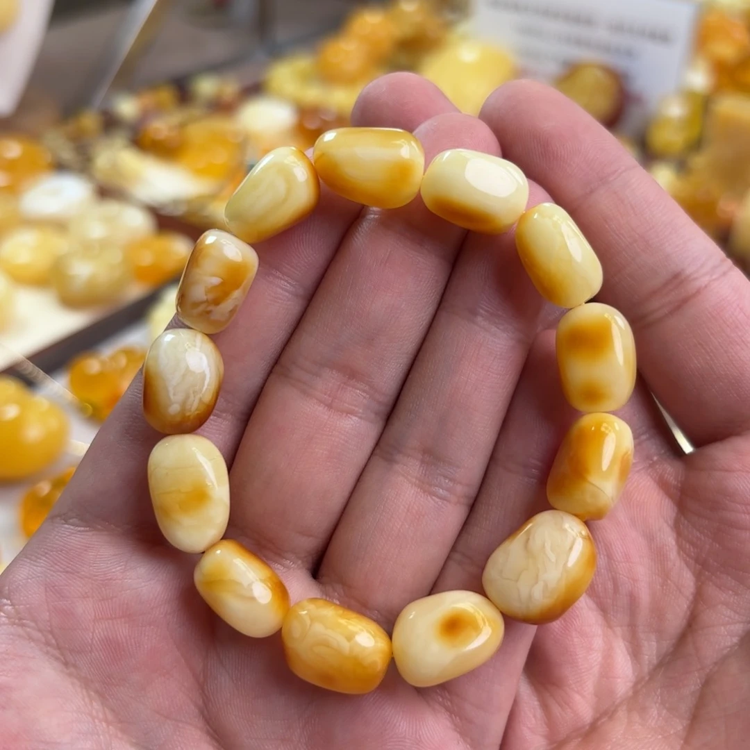 未镶嵌琥珀裸石手串
