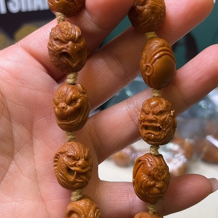 橄榄核手串/手链纯手工十二生肖小籽