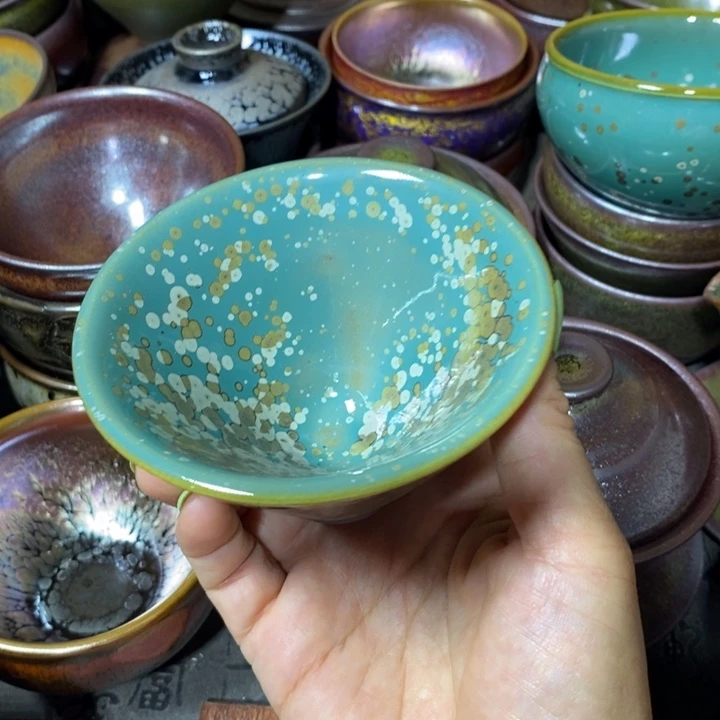 四***月茶盏建阳建盏微瑕斗笠