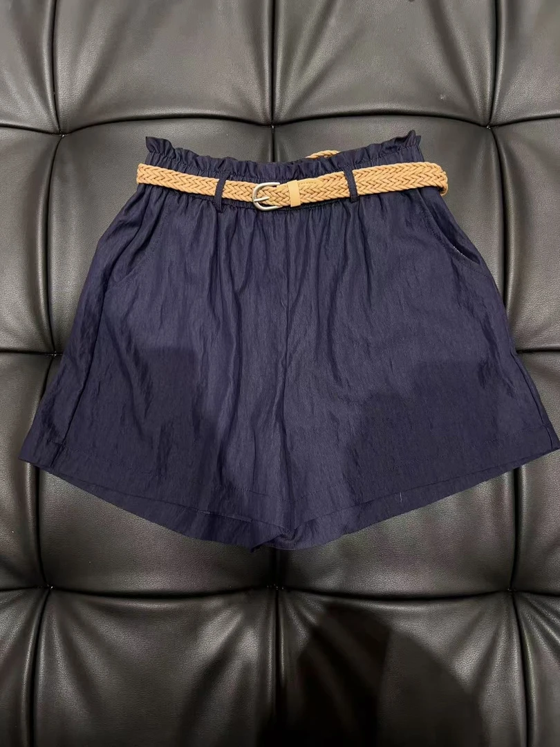 【香香严选】“港岛日落”慵懒风短裤搭卡其无袖衬衫随性688