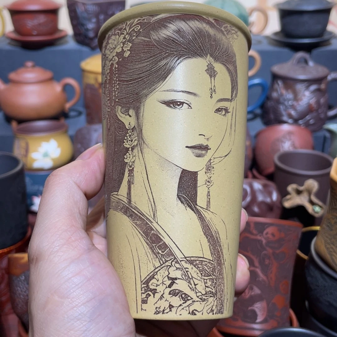 原矿紫砂手工主人杯