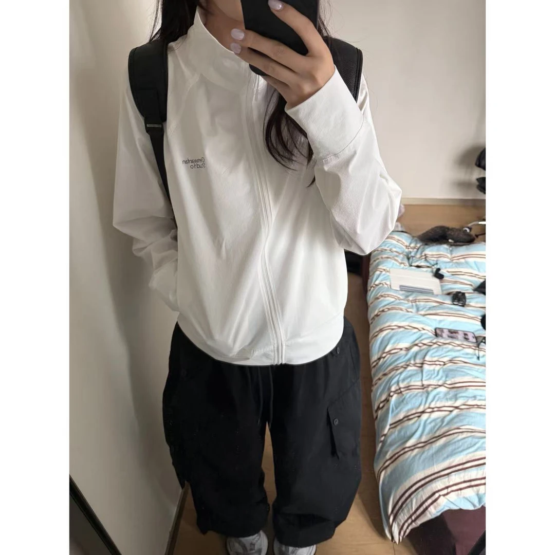 【陈碗饭】韩系立领宽松时尚防晒服外套拉链透气户外上衣长袖118