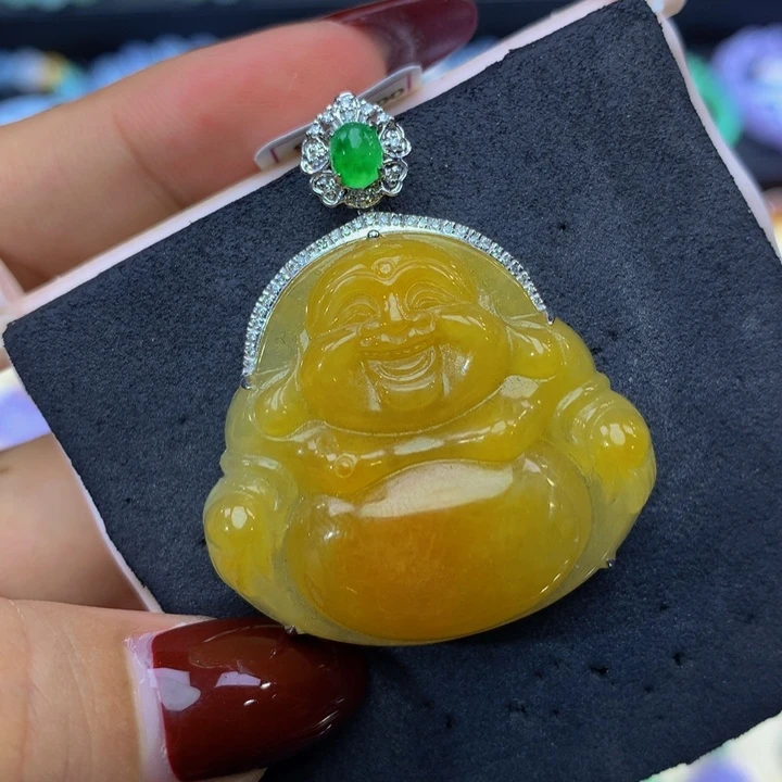 翡翠18K金镶嵌手链翡翠