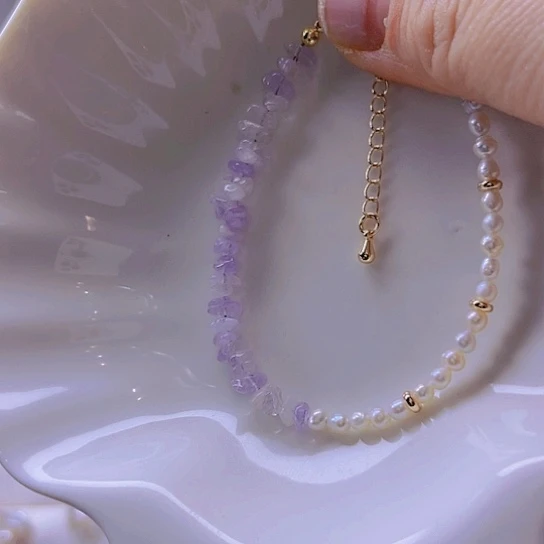 淡水珍珠手绳合金