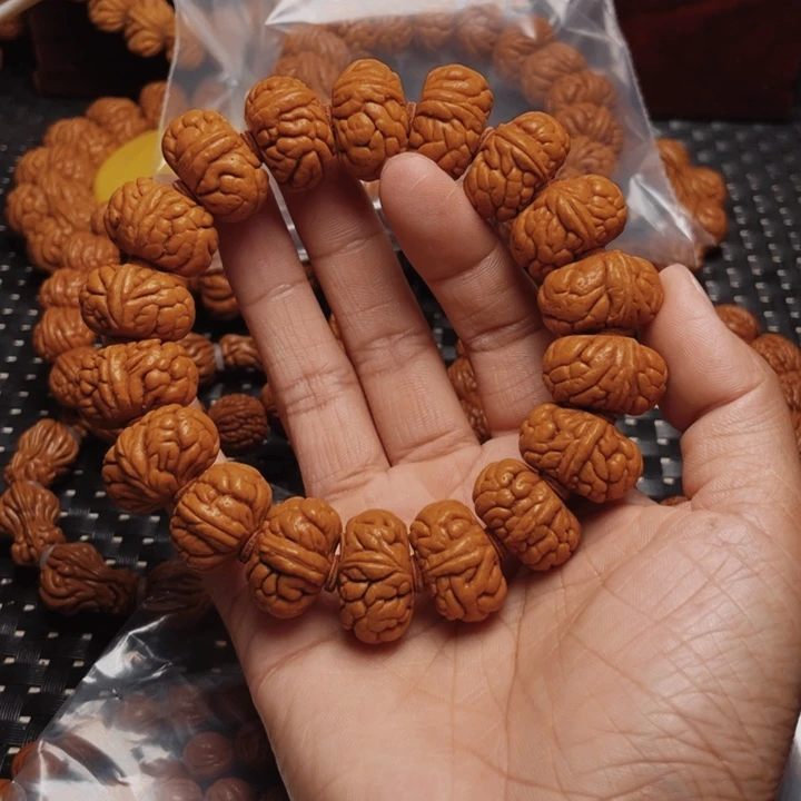 桃核手串龙纹桃核