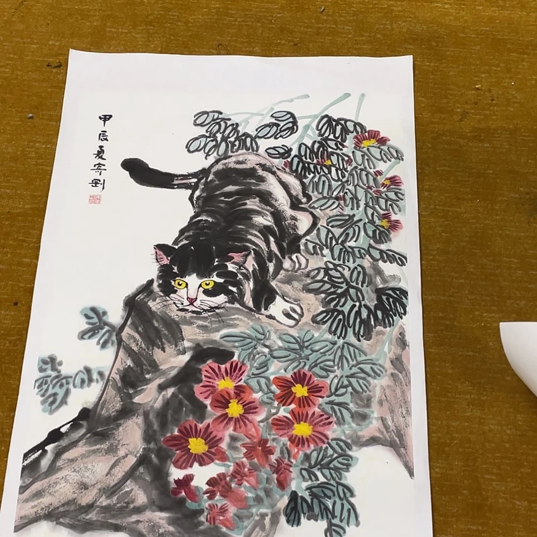 国画绘画作品纪纲老师6666666