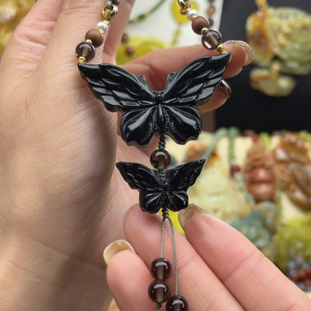 未镶嵌蛇纹石玉颈饰