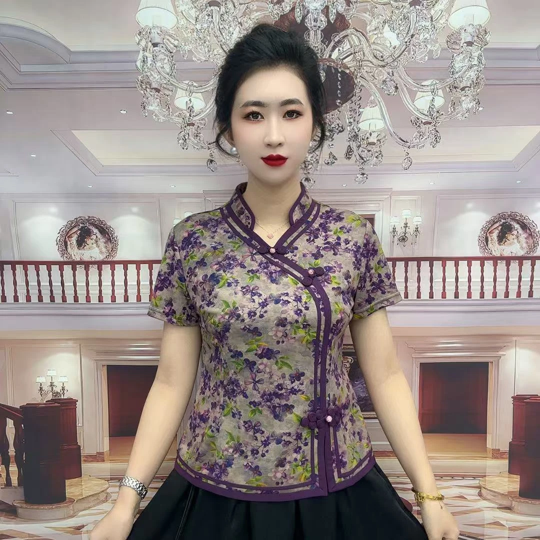 25716正版博玺华服新中式改良复古旗袍衫