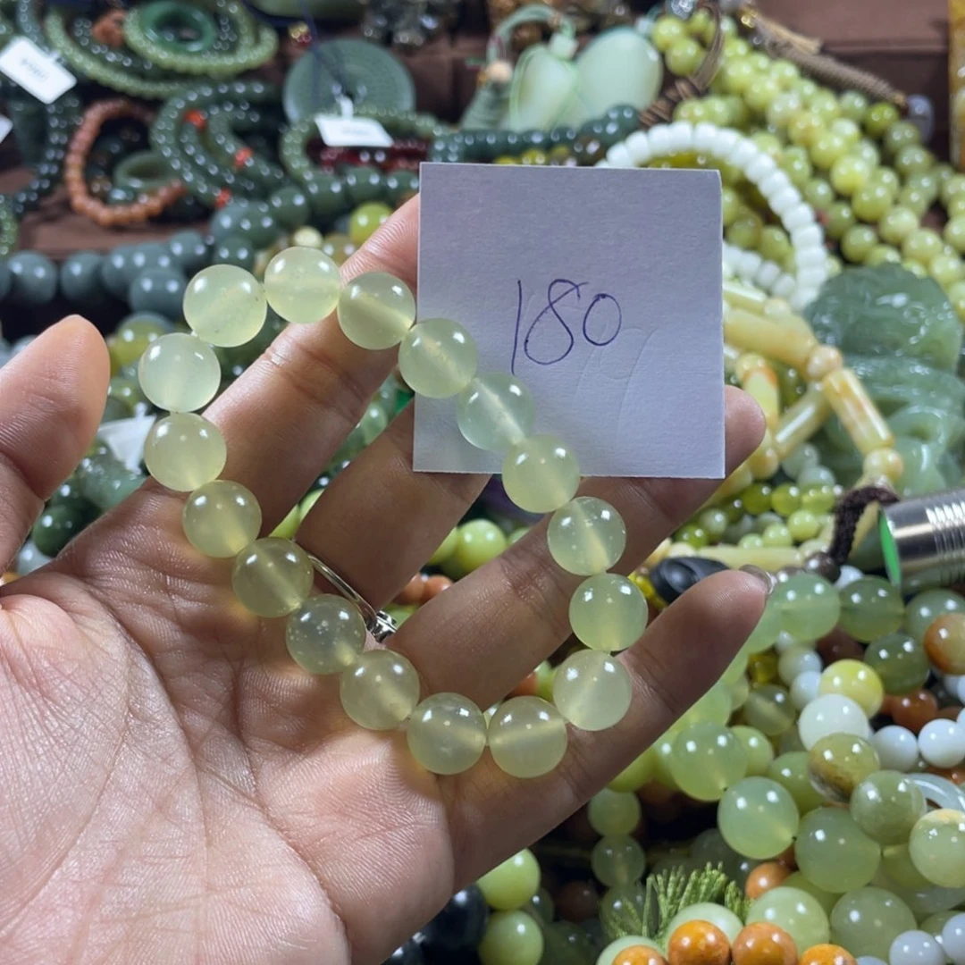 未镶嵌蛇纹石玉手串