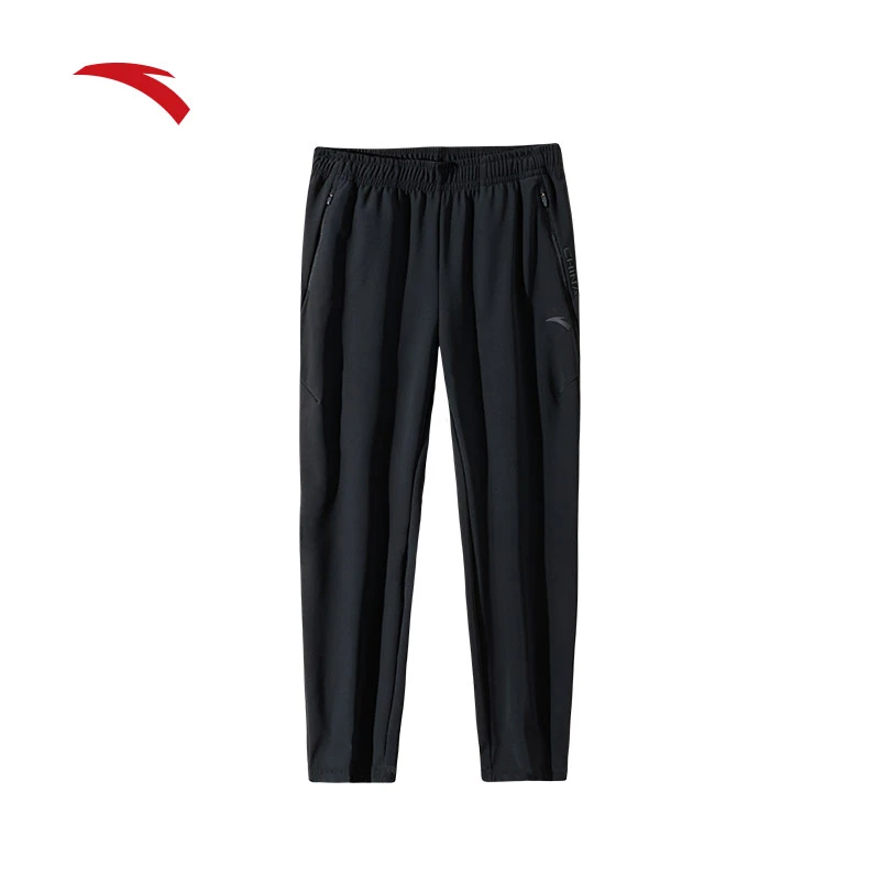 安踏【综训系列】轻暖绒加绒运动长裤冬款保暖训练跑步针织长裤