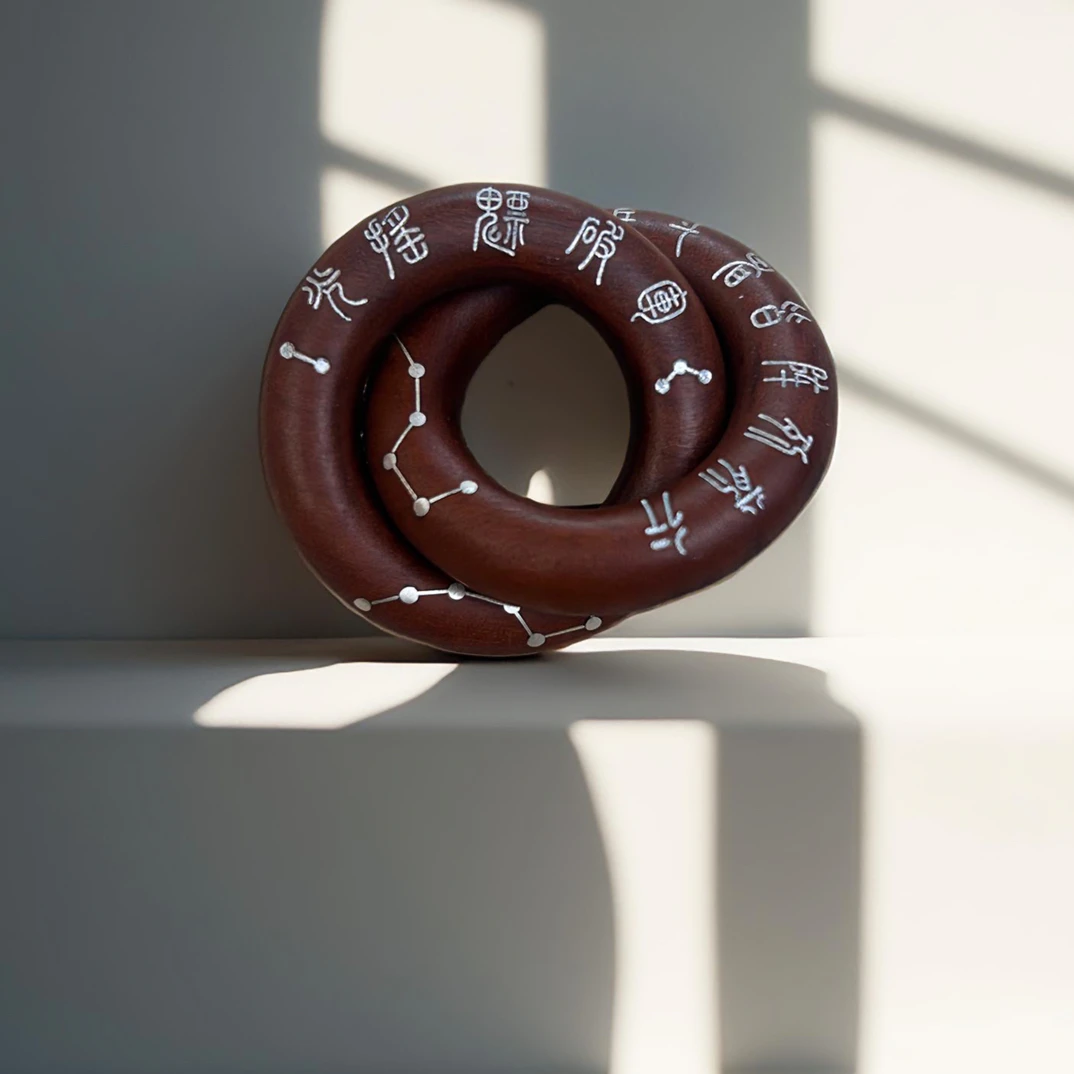 雷击枣木乾坤圈吊坠