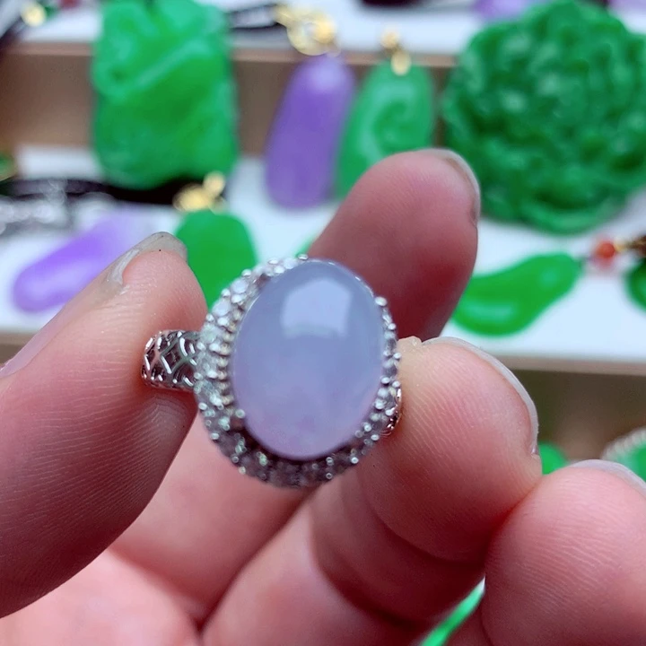 翡翠未镶嵌戒指戒指