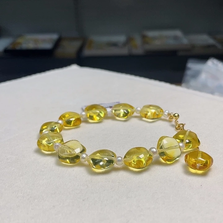 琥珀未镶嵌裸石琥珀手串