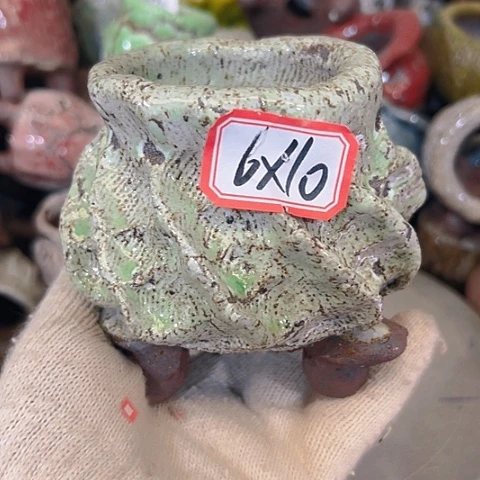 粗陶花盆手工花盆制作