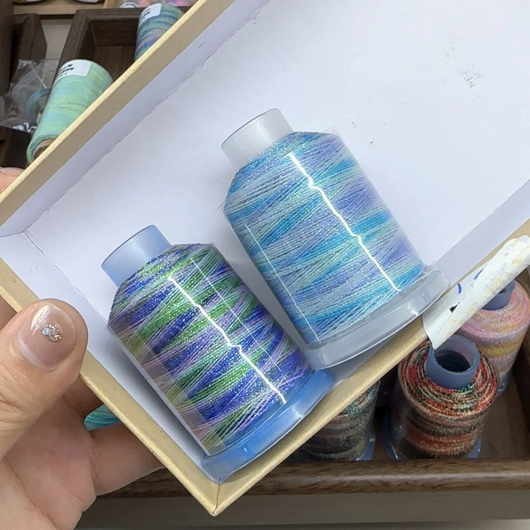 -**n0.3星空段染蜡线 青枝落月 海棠微雨 25g