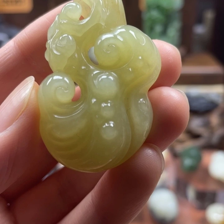 和田玉未镶嵌挂件