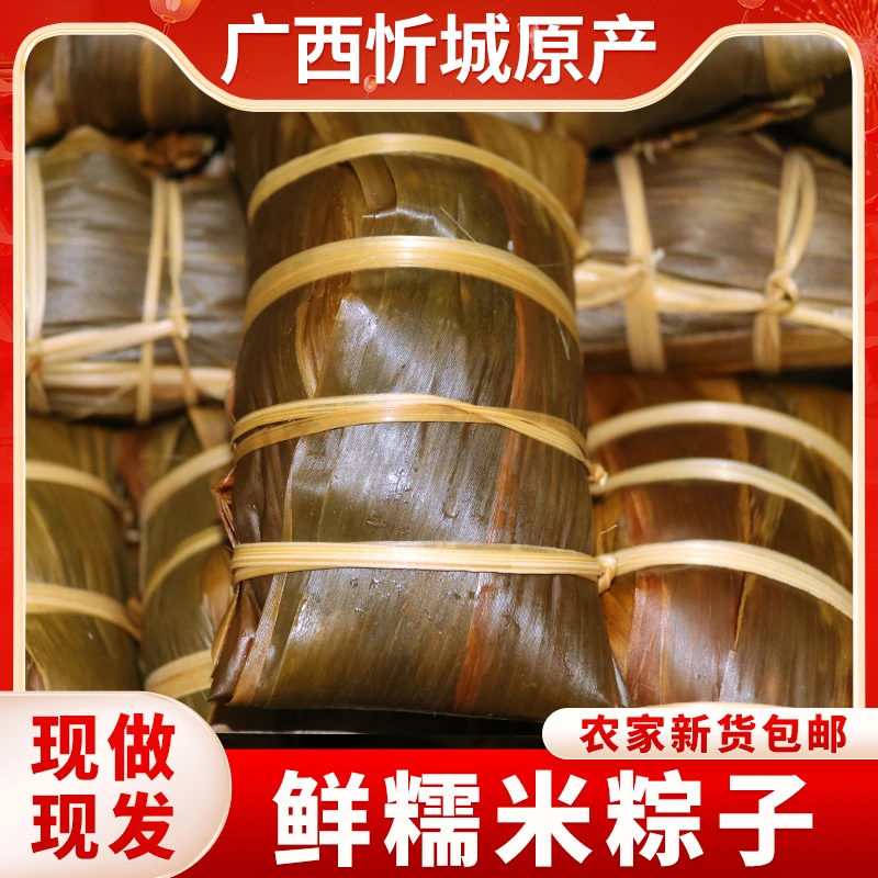 林管家绿豆鲜肉粽子板栗早餐送礼真空包装糯米粽巴忻城端午咸粽子