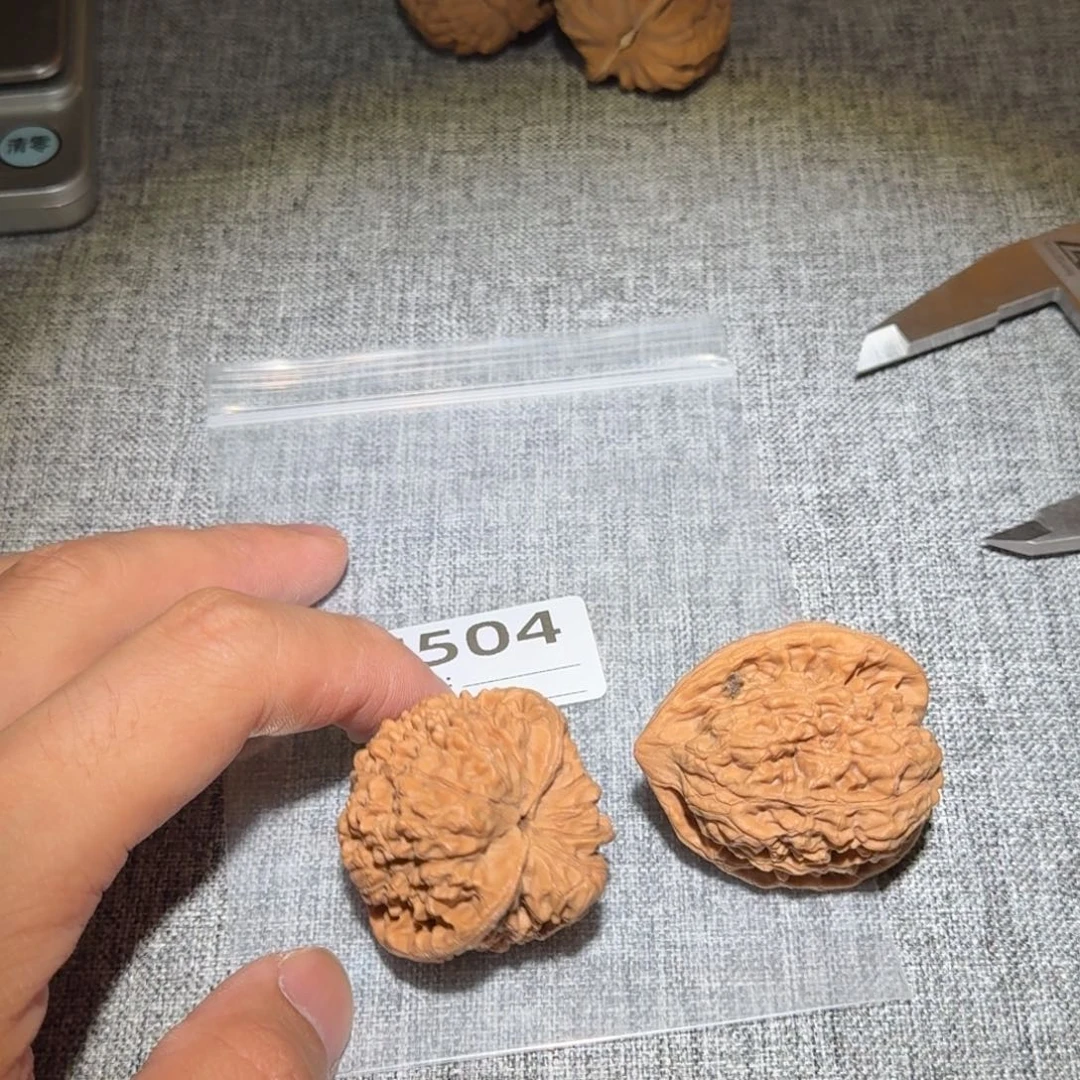 核***驴文玩核桃吊坠官帽504