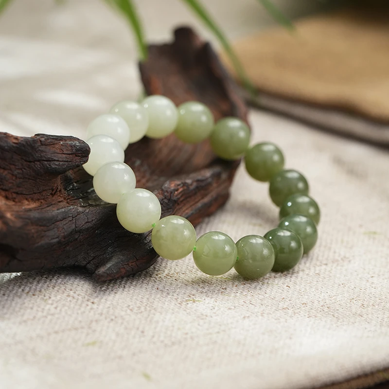 新疆和田玉皮山湖水渐变手串卡12-11多样性发一件 鑫浩矿业