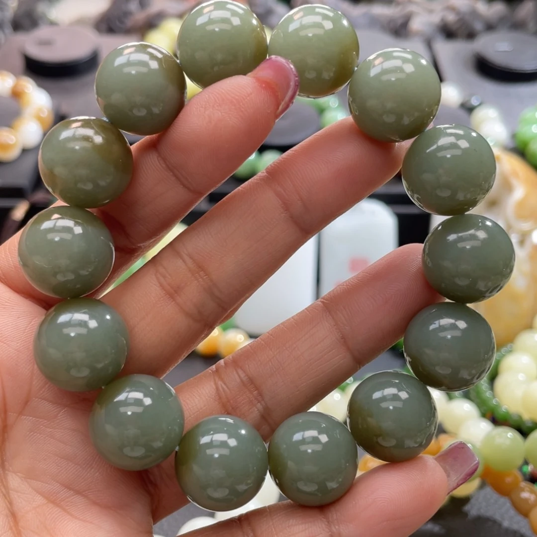 和田玉手串未镶嵌