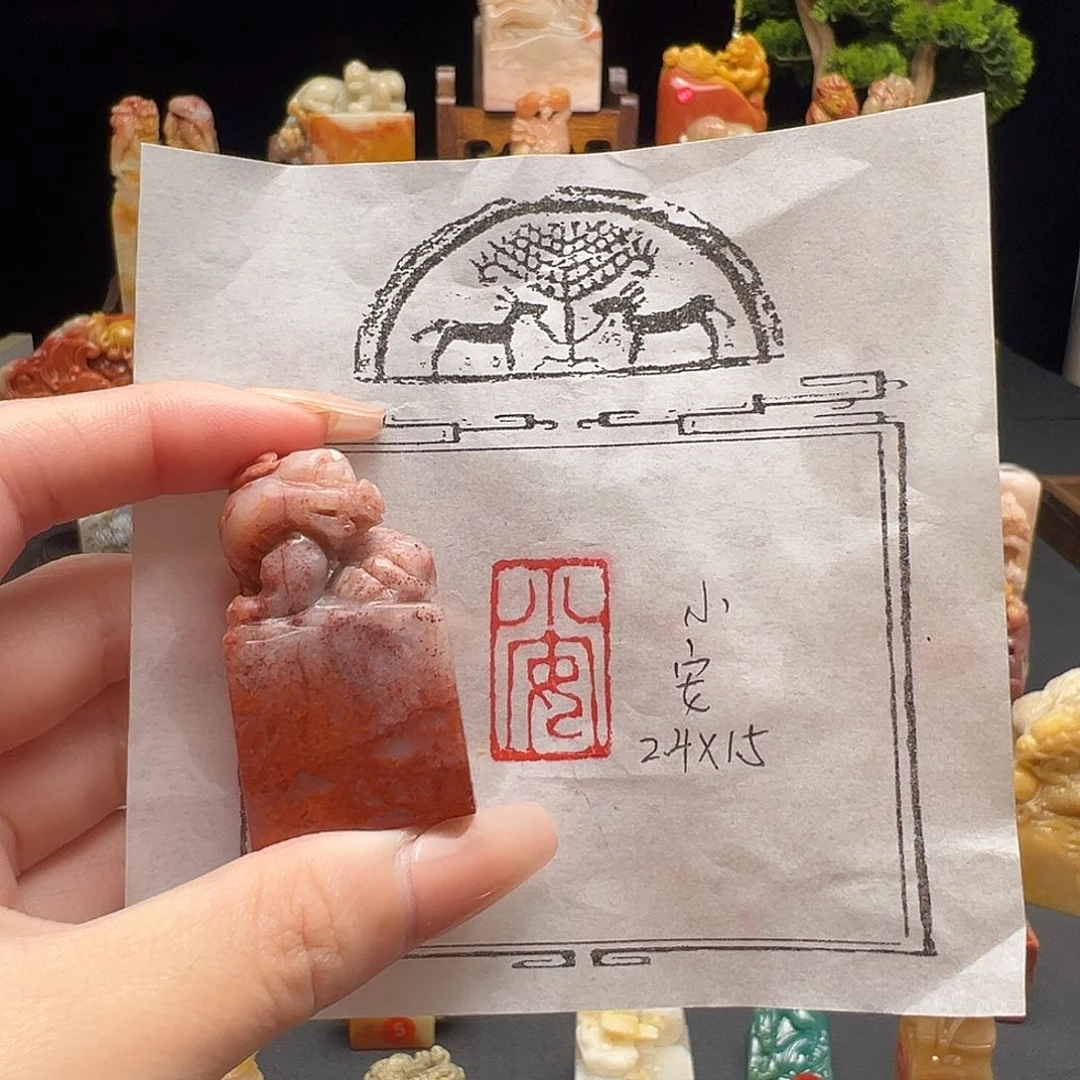 昌化石印石手工制作