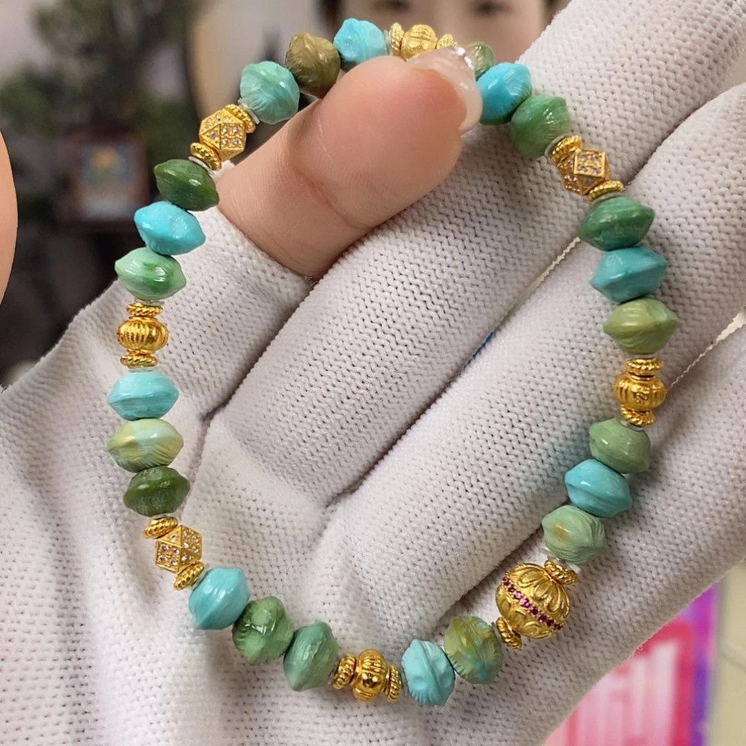 绿松石银S925镶嵌珠宝奇石