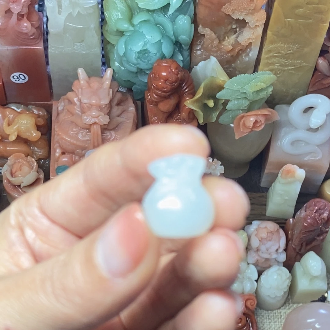 寿山石印石福袋印