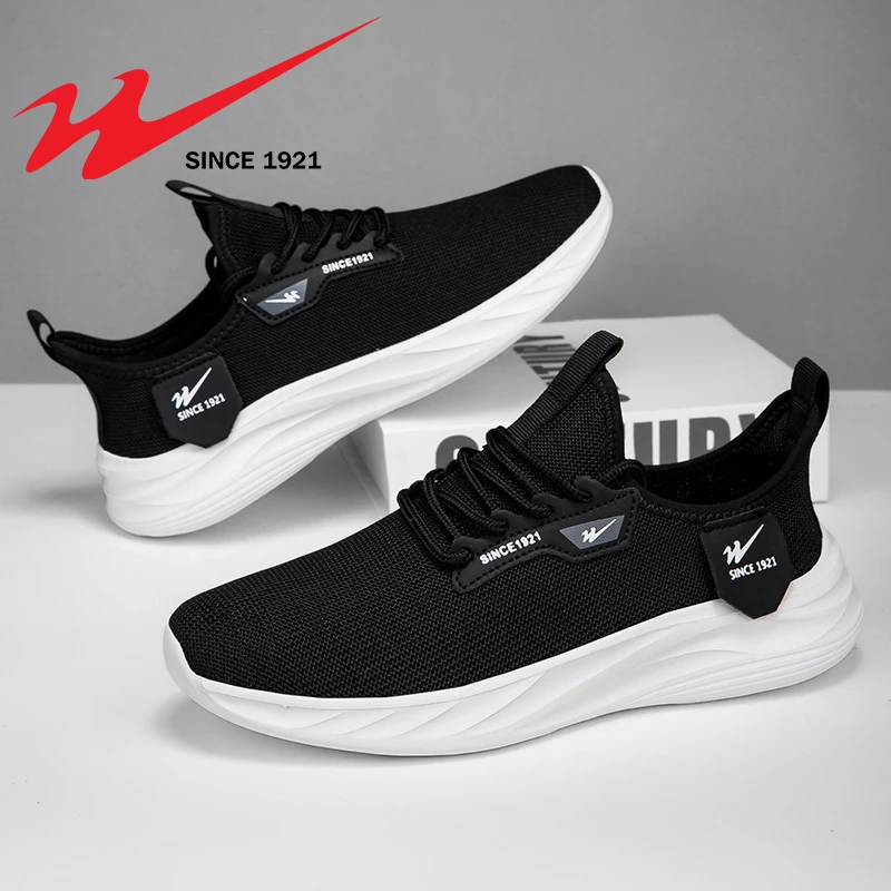 双星女鞋椰子鞋跑步鞋2025新款飞织网面透气休闲鞋轻便软底运动鞋