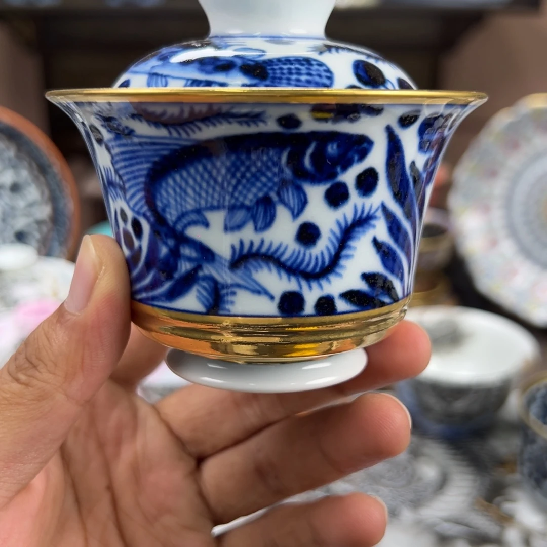 曲***）瓷片景德镇手工手绘陶瓷