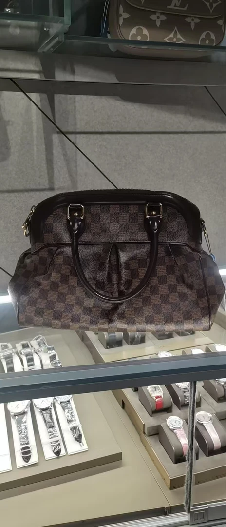 95新 LV 帝爵鹏哥直播专享/LV/棋盘格手提包