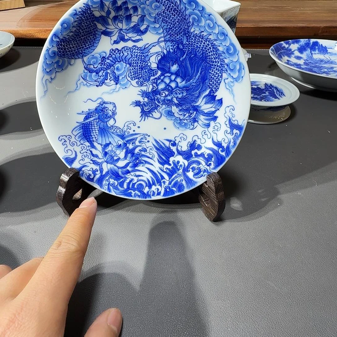 泥塑壶承手工手绘微微微微瑕