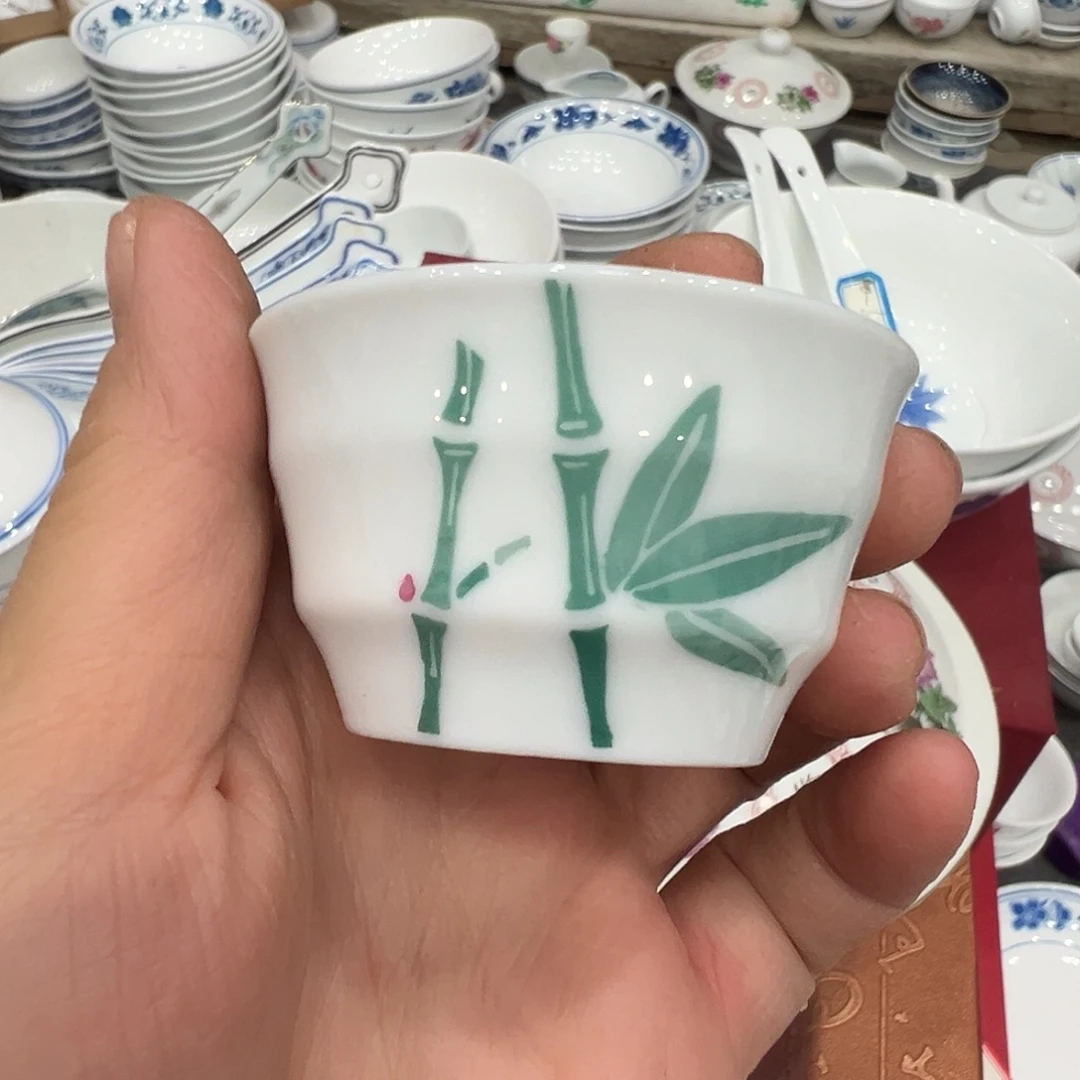 醴陵高温瓷器40毫升手绘